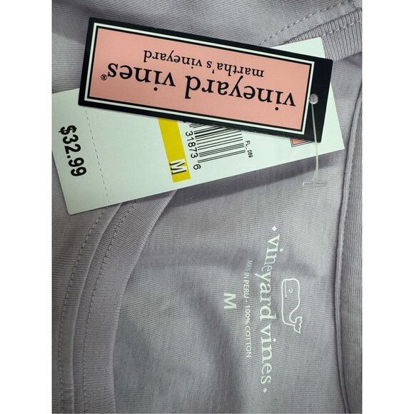 NWT Vineyard Vines Costal Floral Short Sleeve Pocket Tee in Color Iris Size Med - Picture 5 of 8